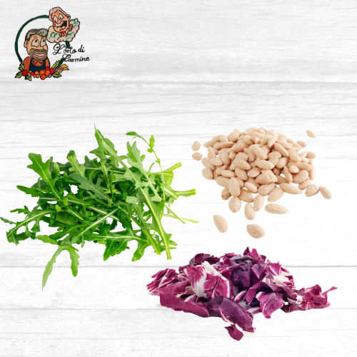 Insalatina Rughetta con Mandorle e Radicchio