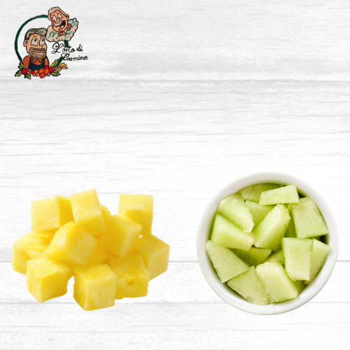 Melone ed Ananas a cubetti